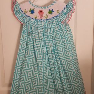 NWOT smocked dress ocean creatures